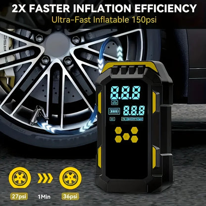 شاحن سيارات ومنفاخ إطارات ذكي 013