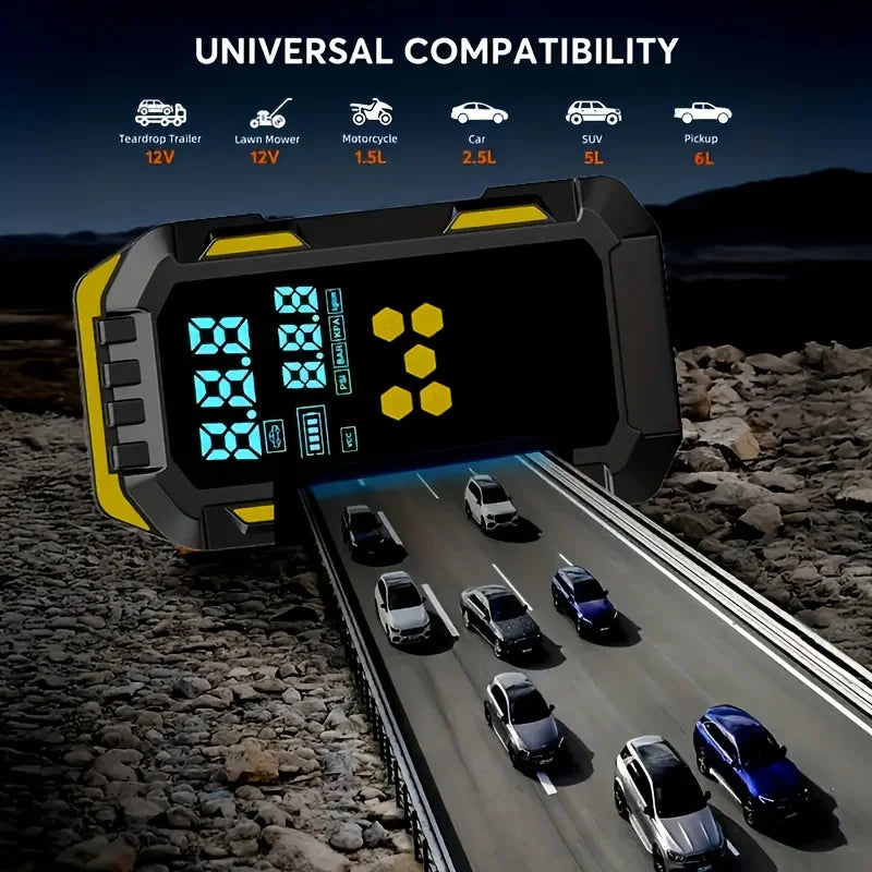 شاحن سيارات ومنفاخ إطارات ذكي 013